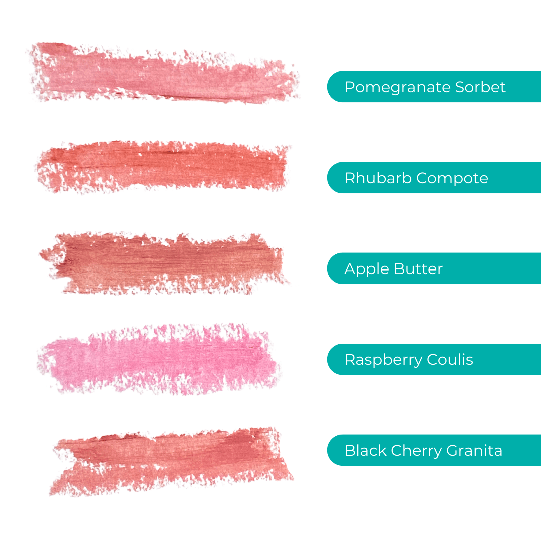 Pomegranate, Rhubarb, Apple, Raspberry, Black Cherry
