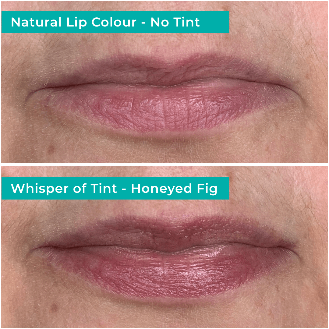Honeyed Fig lip tint comparison