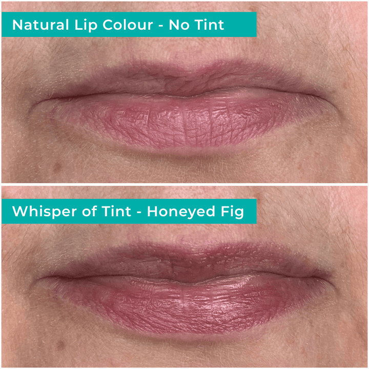 Honeyed Fig lip tint comparison