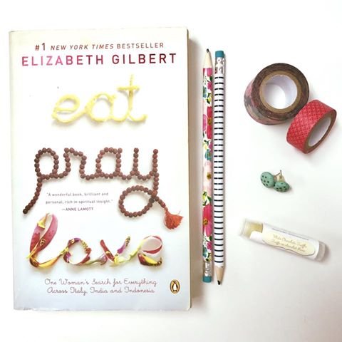 Eat Pray Love Washi Tape Earrings Lip Balm