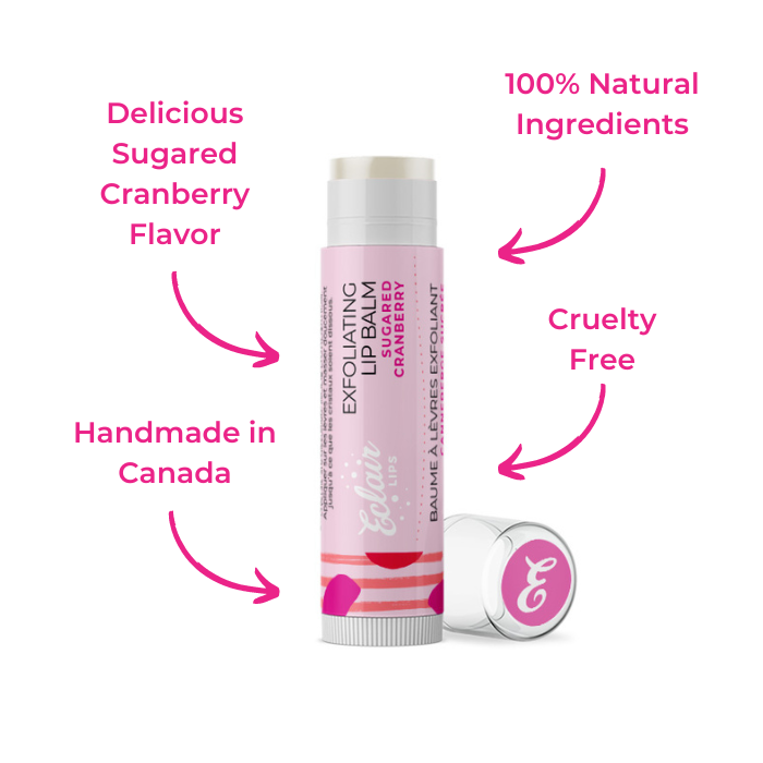 Exfoliating Lip Balm - Sugared Cranberry