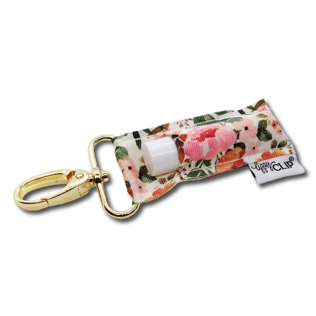 Cream Fall Floral LippyClip® Lip Balm Holder