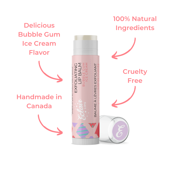 Exfoliating Lip Balm - Bubble Gum Ice Cream