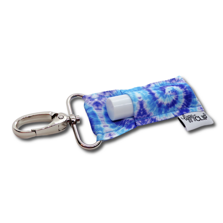 Blue Tye Dye LippyClip® Lip Balm Holder