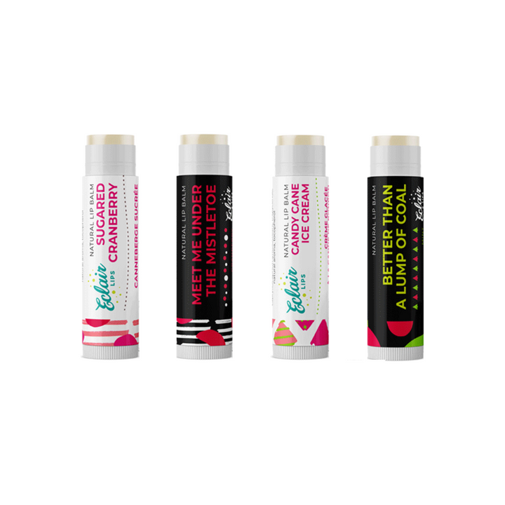 Cranberries + Candy Canes Bundle (4 lip balms)