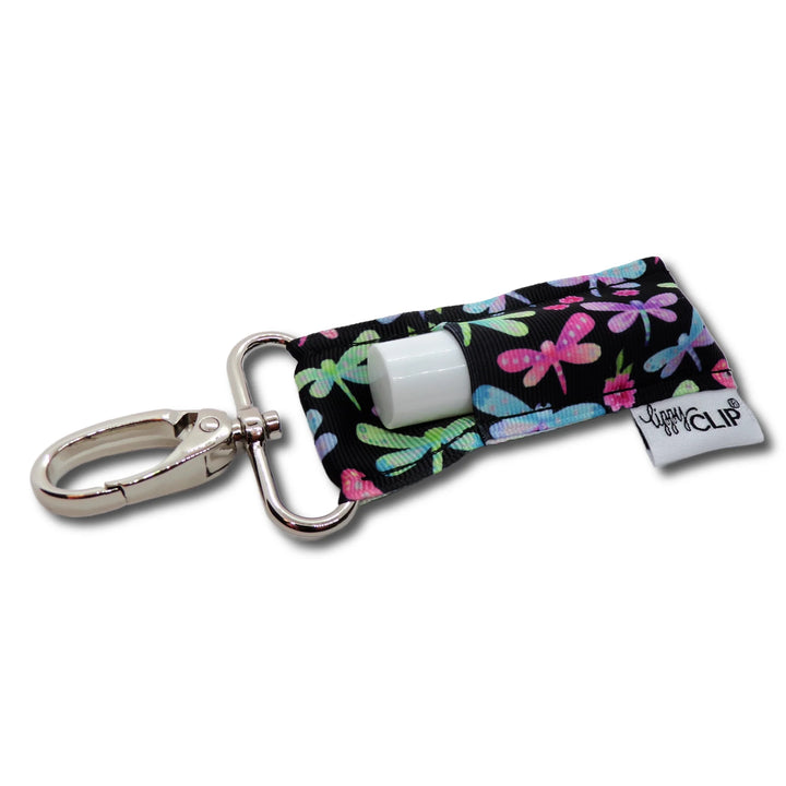 Dragonfly on Black LippyClip® Lip Balm Holder