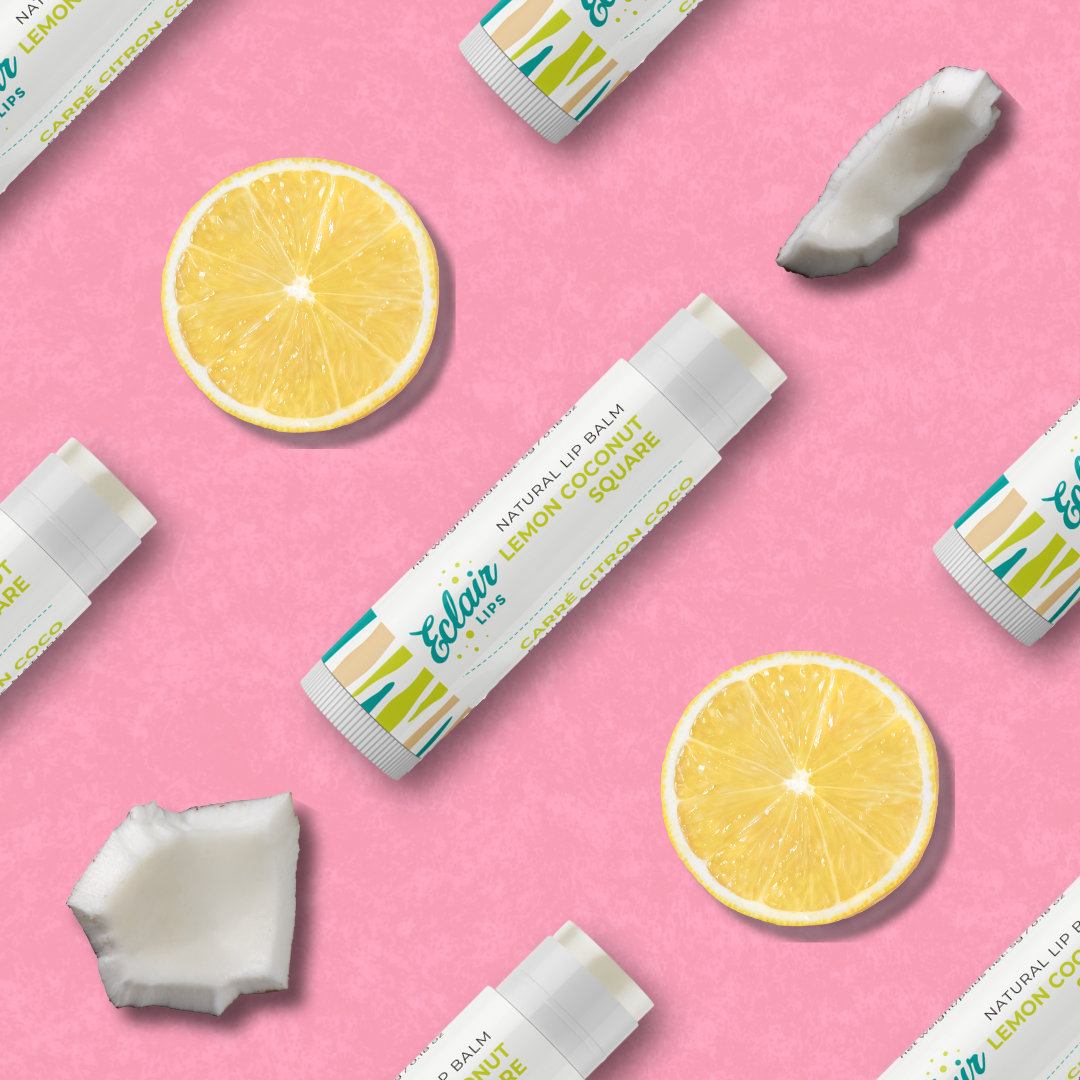 Lemon Coconut Square Lip Balm