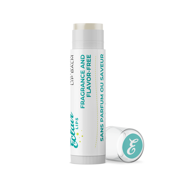 Fragrance Free Lip Balm on White Background