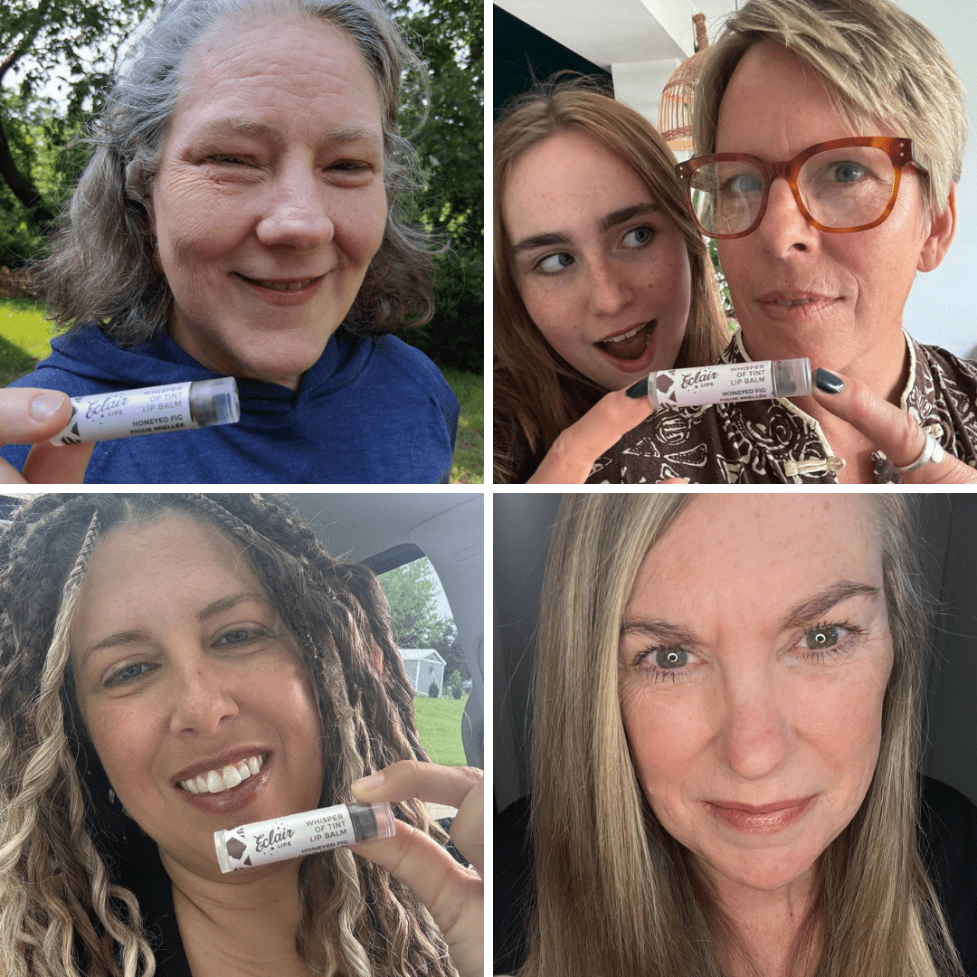 Honeyed Fig lip balm selfies