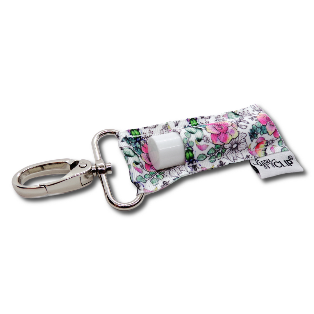 Watercolor Floral LippyClip® Lip Balm Holder