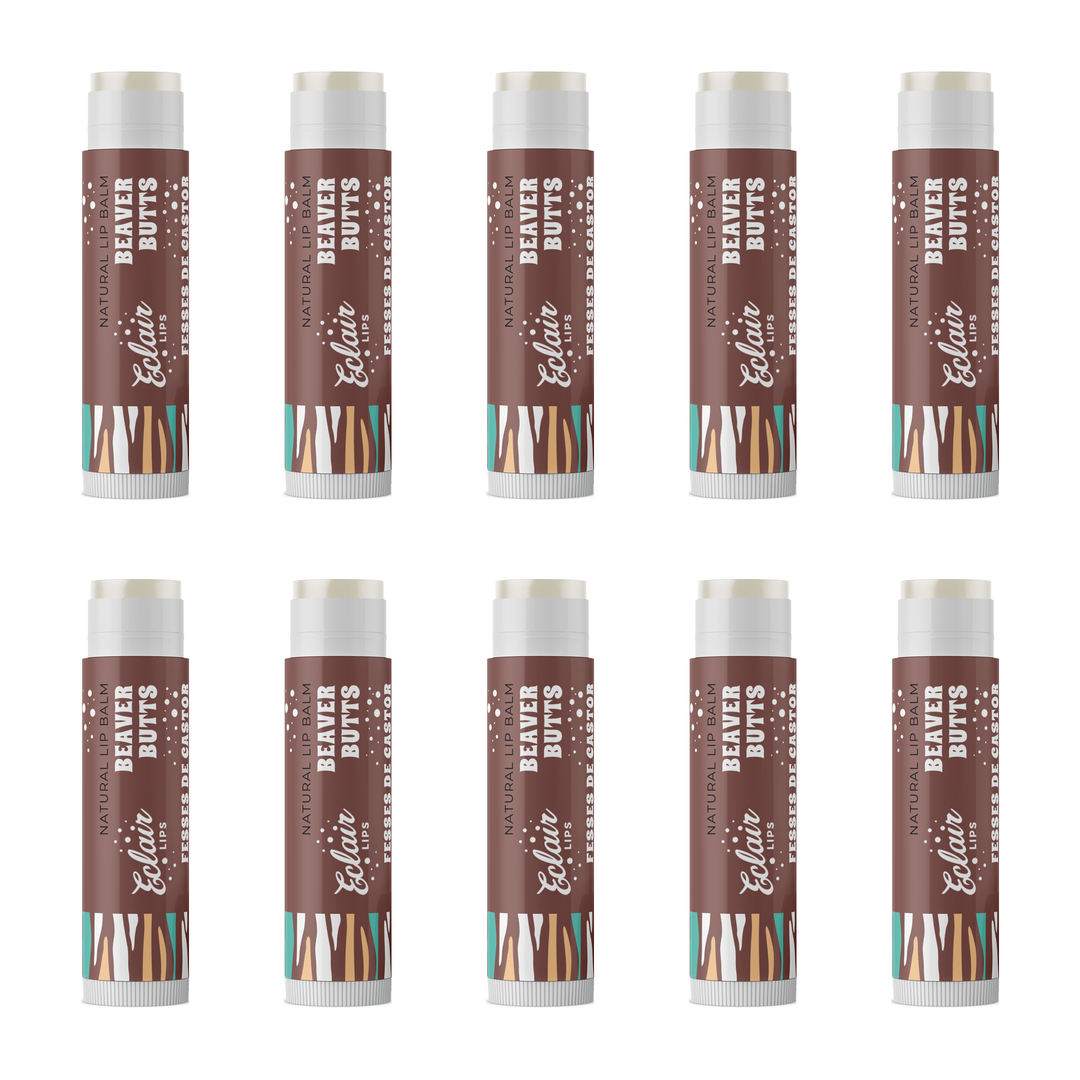 beaver butts bundle of 10 lip balms