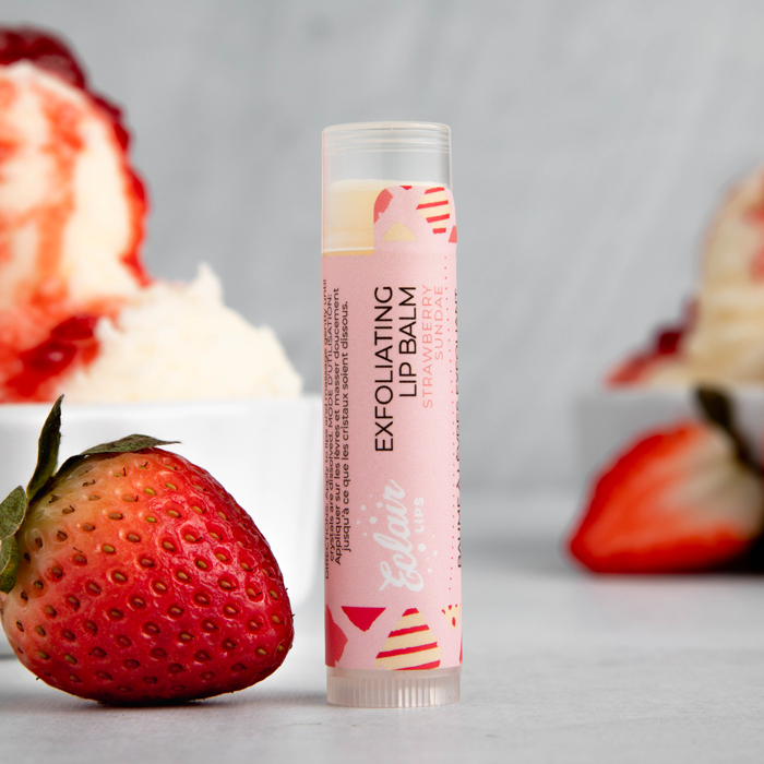 Exfoliating Lip Balm - Strawberry Sundae