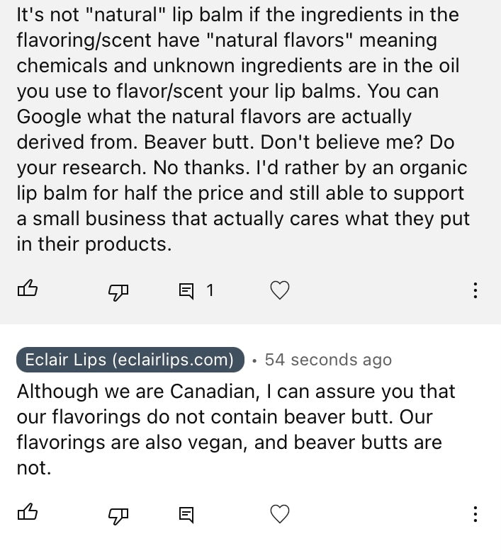 Beaver Butts Lip Balm (Maple)